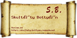 Skultéty Bottyán névjegykártya